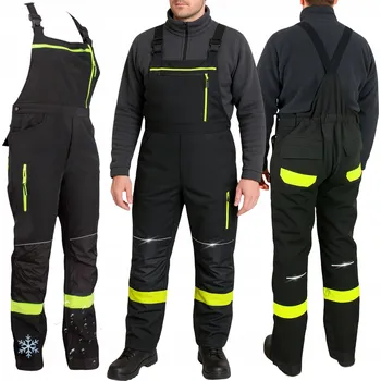 Pracovní obuv Pracovní zimní zateplené kalhoty s laclem Specto pánské, s reflexními prvky