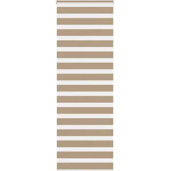 Stavební výplň vidaXL Zebra roleta 85x230 cm šířka látky 80,9 cm polyester [4014804] Barva: sand brown