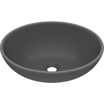 Umyvadlo Umyvadlo na desku oválné VidaXL Bathroom 33 cm šedé