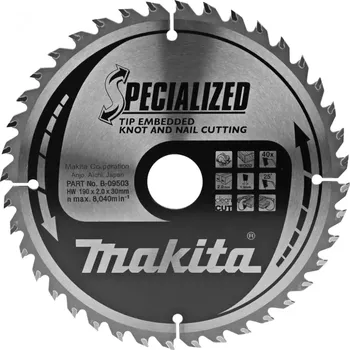 Pilový kotouč Pilový kotouč Makita Specialized se zapuštěnými hroty 210x30 24Z