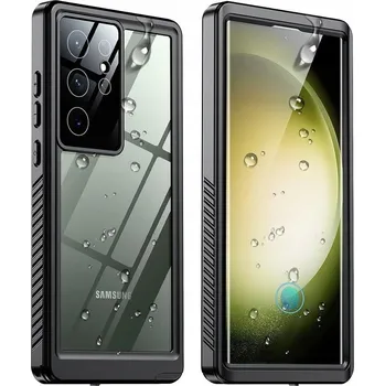 Pouzdro na mobilní telefon Pouzdro vodotěsné D-Pro pro Samsung Galaxy S23 Ultra černé