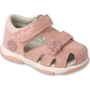 Dívčí sandály Befado dětské sandály eko kůže růžové, velikost 25