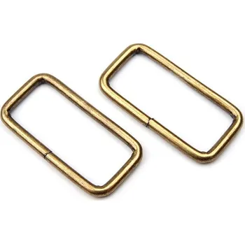 Průvlek / vsuvka šíře 32 mm, střední, 2 staromosaz