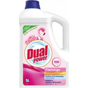 Prací prostředek Dual Power univerzální prací prostředek Flamingo s květinovou vůní 5 l
