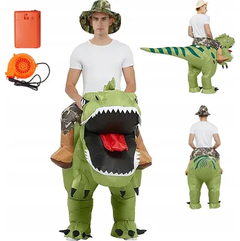 Karnevalový kostým KOSTÝM DINOSAURUS T-REX NAFUKOVACÍ KOSTÝM PRO DOSPĚLÉ 150-190CM