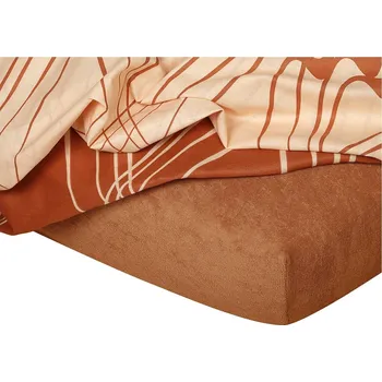 DADKA VRACOV Froté prostěradlo nugát Rozměr: 80x140x10