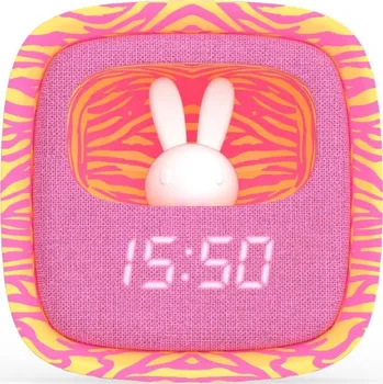 Budík MOB - Budík a noční světlo: Pink Zebra