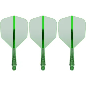 Příslušenství pro šipky Mission Letky Force 90 Vortex - Standard No6 - Short - Green F4579