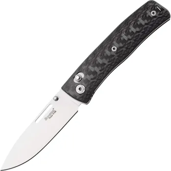 kapesní nůž LionSteel NINI Skládací nůž M390 saténová čepel, celokarbonová rukojeť NN1CF