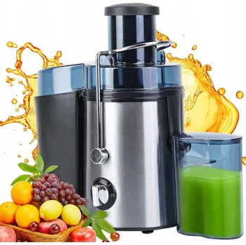 Odšťavňovač ODŠŤAVŇOVAČ 1000W 2 RYCHLOSTI ŠIROKÝ PLNÍCÍ OTVOR NEREZOVÁ OCEL