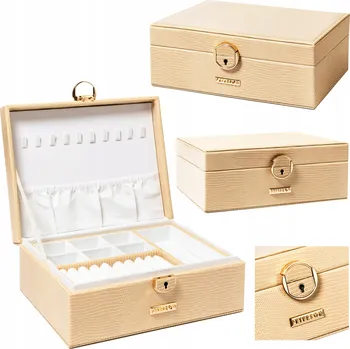 Šperkovnice Kufřík na šperky Peterson, krabička na hodinky, prsteny, řetízky