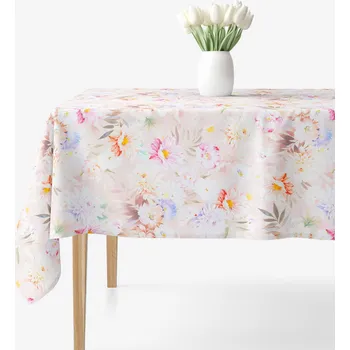 ubrus Hranatý ubrus 100% bavlněné plátno Deluxe - Divoké květy 80 x 80 cm