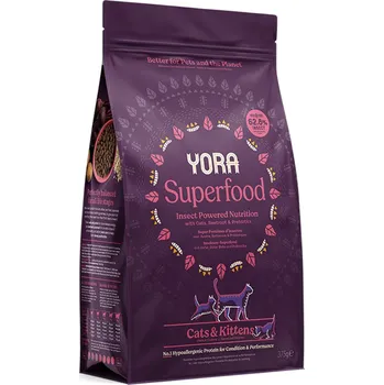 Krmivo pro kočku YORA granule z hmyzu Cat Adult & Kitten 3,75kg