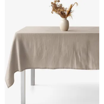 ubrus Hranatý ubrus ze lněné směsi - kávový 80 x 80 cm