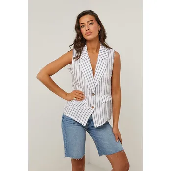 Dámská vesta Vesta Le Monde du Lin Weiß 5161381 40/42