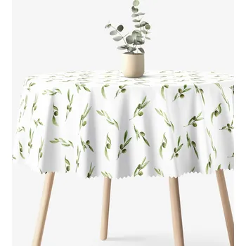 ubrus Kulatý teflonový ubrus - Olivy Ø 100 cm