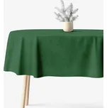 Oválný ubrus Malaga - tmavě zelený 140 x 180 cm