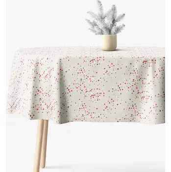 ubrus Oválný ubrus Valencia - Hvězdičky na režné 120 x 160 cm