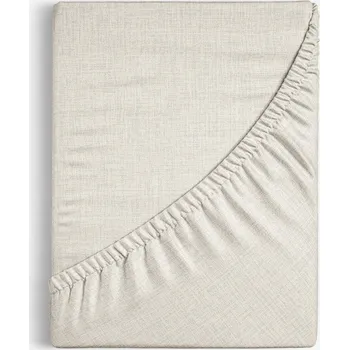 Prostěradlo Bavlněné napínací prostěradlo - přírodní režné 80 x 160 cm