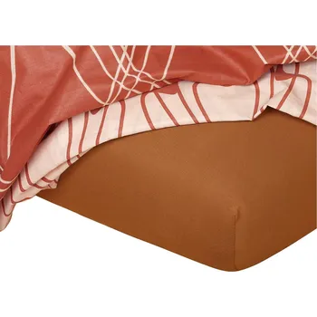 Bytový textil DADKA VRACOV Jersey prostěradlo nugát Rozměr: 80x140x10