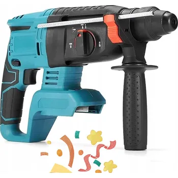 Vrtačka PŘÍKLEPOVÁ VRTAČKA 26MM 21V BEZKARTÁČOVÁ S SDS UCHYCENÍM A SADOU NÁŘADÍ