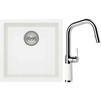 Kuchyňský dřez Set Schock S13-9 (dřez Kaia N-100 Polaris + baterie SC-530.120 Polaris)