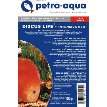 Návnadová surovina DISCUS LIFE - intensive red frozen-blister - mražené krmivo na podporu červeného vybarvení 100 g
