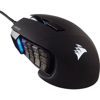Myš herní myš corsair scimitar rgb elite 18 000 dpi, černá