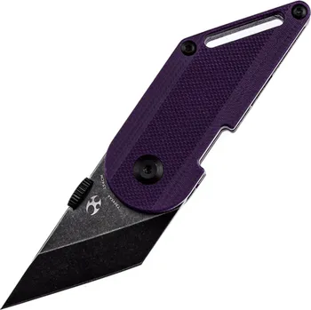 kapesní nůž Kansept Dash 154CM Černý Stonewashed Fialové G10 rukojeti T3045A4
