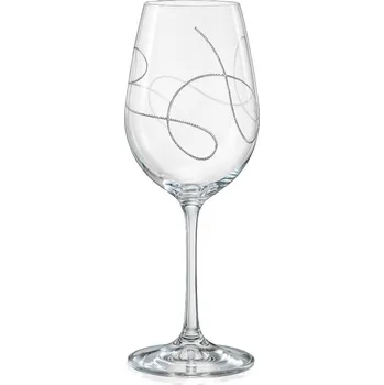 Sklenice Crystalex Sklenice na víno Viola String 350 ml, 2 ks