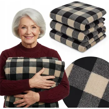 Prostěradlo Deka DOMAREX polyester 130 cm x 170 cm hnědá