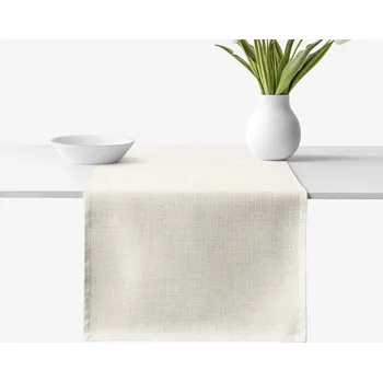 ubrus Běhoun na stůl 100% bavlněné plátno - přírodní režný 20x120 cm