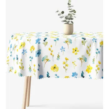 ubrus Oválný teflonový ubrus - Svěží louka 120 x 160 cm