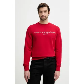 Dámská mikina Mikina Tommy Hilfiger MW0MW11596 červená 33A, vel. L
