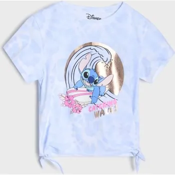 Sinsay - Tričko Stitch - modrá - 716EV-05X - 716EV-05X-98
