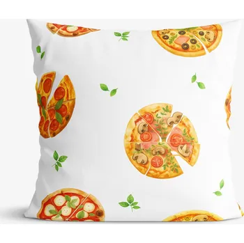 Povlak na polštářek Dekorační povlak na polštář - Lahodná pizza 40 x 40 cm
