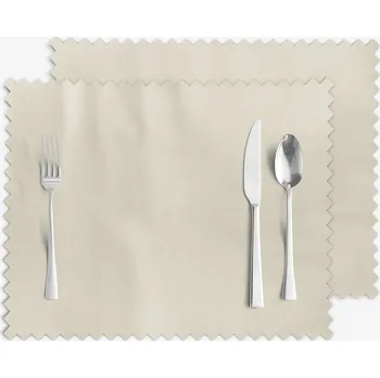 ubrus Prostírání na stůl teflonové - přírodní - sada 2ks 30 x 40 cm