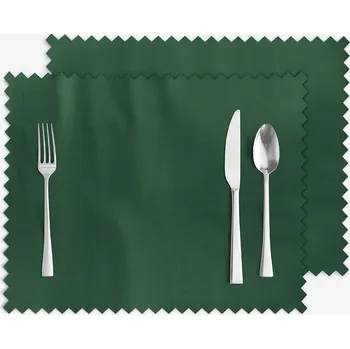 ubrus Prostírání na stůl teflonové - tmavě zelené - sada 2ks 30 x 40 cm
