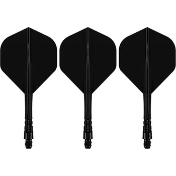 Příslušenství pro šipky Mission Letky Force 90 Vortex - Standard No2 - Midi - Solid Black F4595