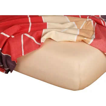 Bytový textil DADKA VRACOV Jersey prostěradlo medové Rozměr: 80x140x10