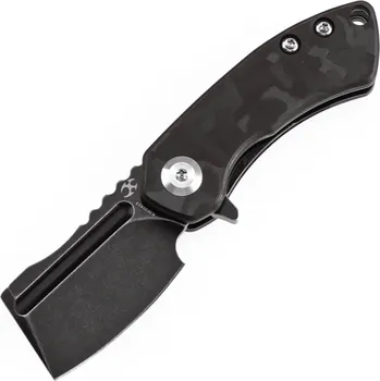 kapesní nůž KANSEPT Mini Korvid Black Stonewashed CPM S35VN Liner Lock K3030A13