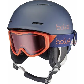 Bollé B-Fun + Rocket sada lyžařské helmy a brýlí - 0 - modrá - 48-51 cm