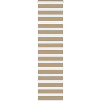 Stavební výplň vidaXL Zebra roleta 55x230 cm šířka látky 50,9 cm polyester [4014798] Barva: sand brown