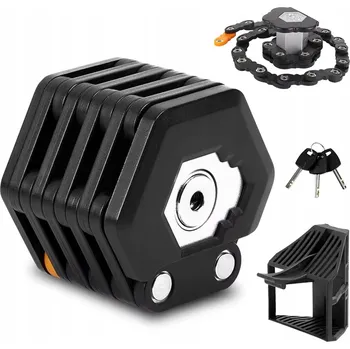 Zámek na kolo SKLÁDACÍ ZÁMEK NA KOLO, ZAMYKÁNÍ NA KÓD, Z TVRZENÉ OCEL + KLÍČ