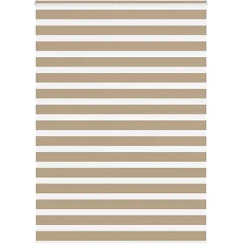 vidaXL Zebra roleta šířka látky 160,9 cm polyester [4014820] Barva: sand brown