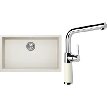 Kuchyňský dřez Set Schock S15-10 (dřez Kaia N-100XL Magnolia + baterie SC-540 Magnolia)