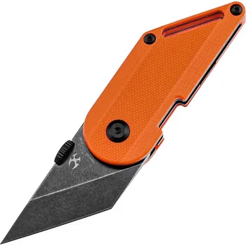kapesní nůž Kansept Dash 154CM Černý Stonewashed Oranžové G10 rukojeti T3045A3