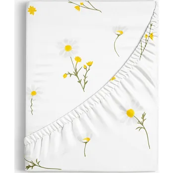 Prostěradlo Bavlněné napínací prostěradlo - Heřmánek 80 x 160 cm