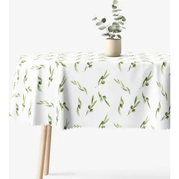 ubrus Oválný teflonový ubrus - Olivy 120 x 160 cm