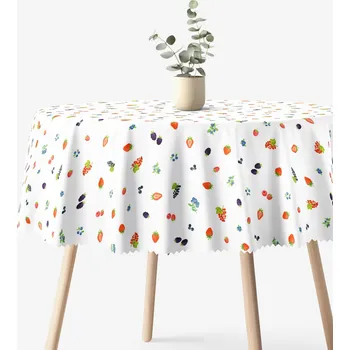 ubrus Kulatý teflonový ubrus - Lesní plody Ø 100 cm